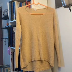 Gap knit sheer sweater